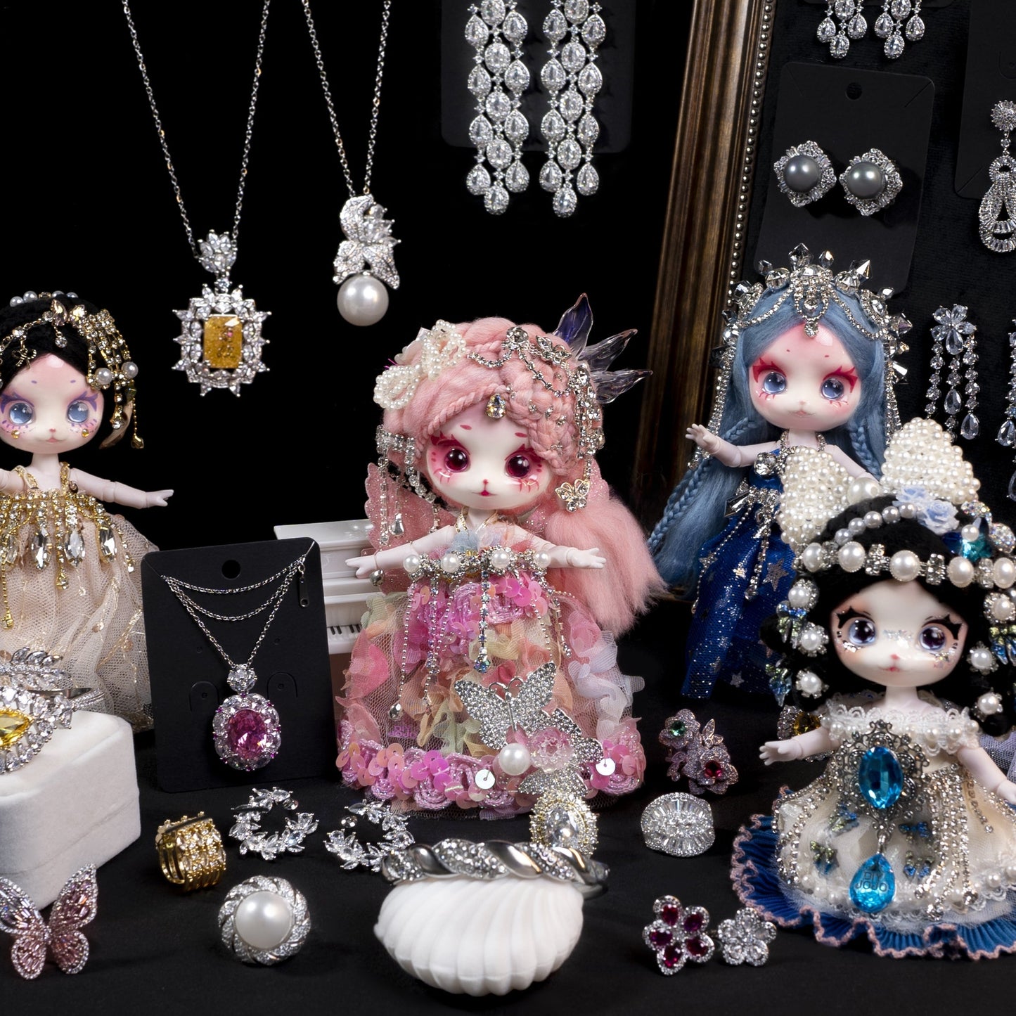 【Blind Box】Shimmer Flutter - Zircon&Rhinestone Jewelry