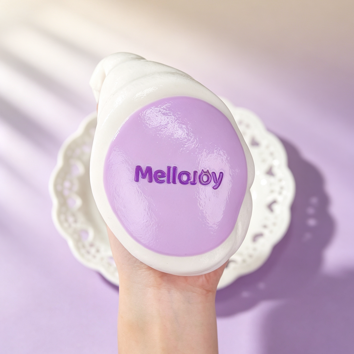 Mellojoy -【1 PER PERSON!!!】 Soufflé Taro - Medium【  Whipping Cream  Texture】【252g】【Z072-14】