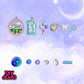 【C1333】Perfect date (8'8.5'8*11'5*15')(Violet stone) -Luxury Stone & Resin Bead & High Quality Starlight Glass & Metal