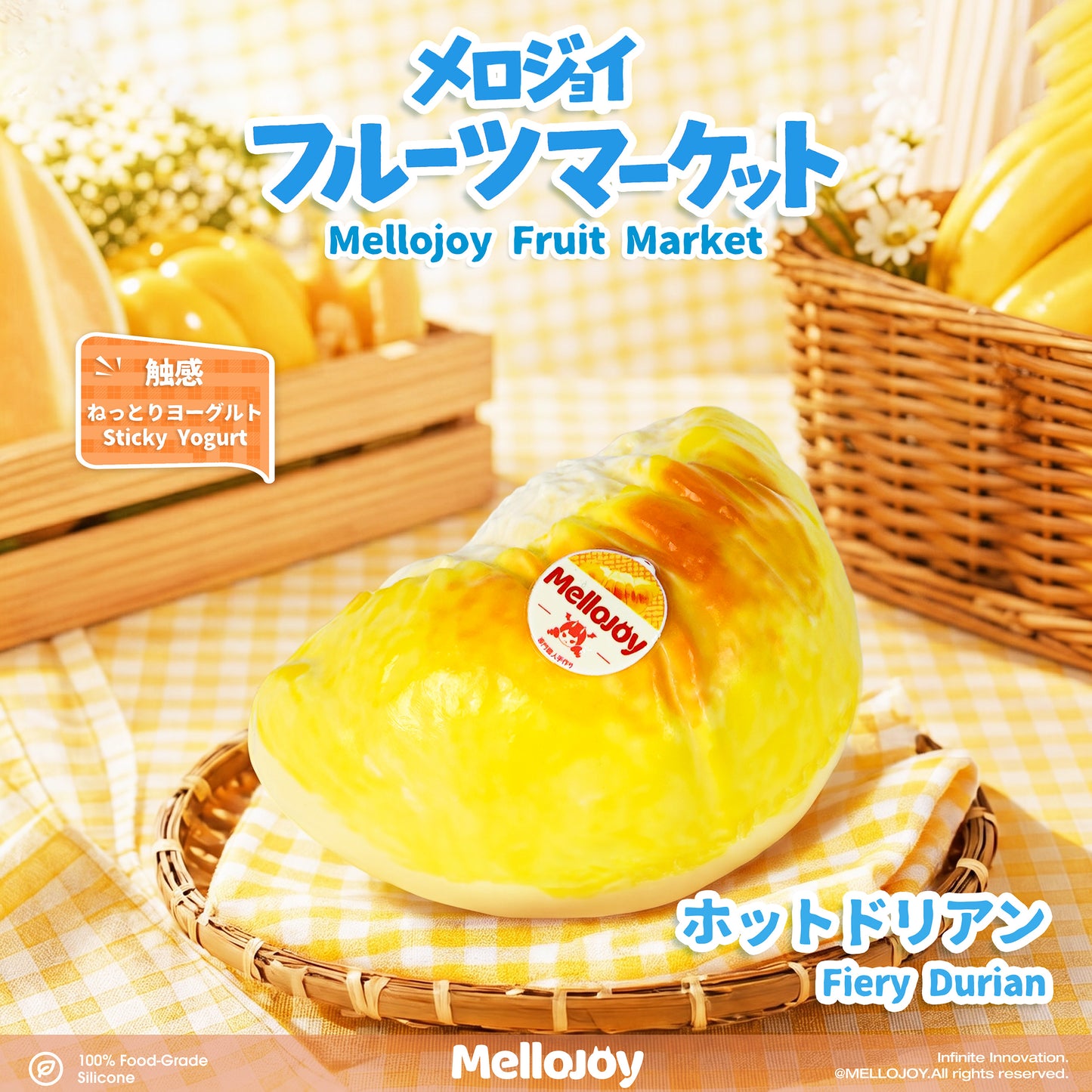 Mellojoy -【 2 PER PERSON!!!】 Fruit Market【Fronzen Cream & Mousse Cream Texture】【189-230g】【Z050】