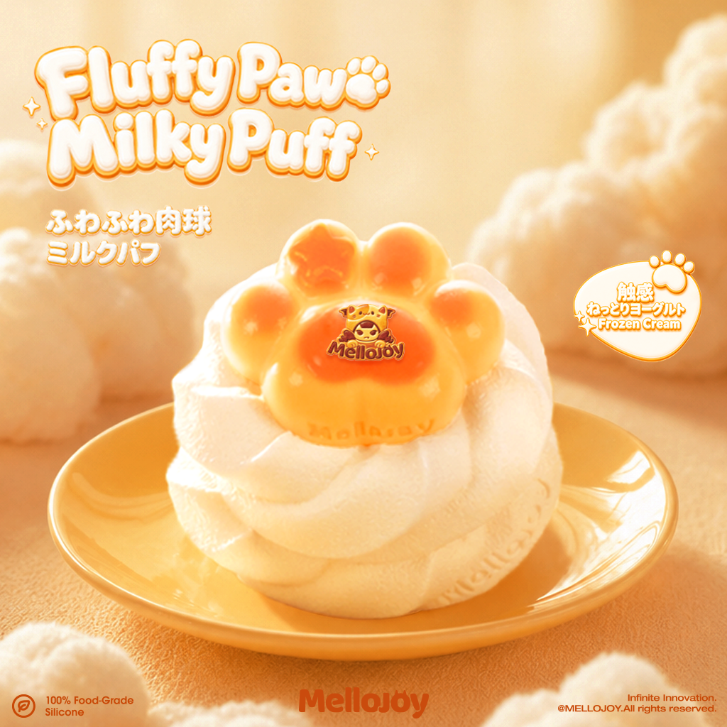 Mellojoy -【3 PER PERSON!!!】Fluffy Paw Milky Puff【Frozen Cream