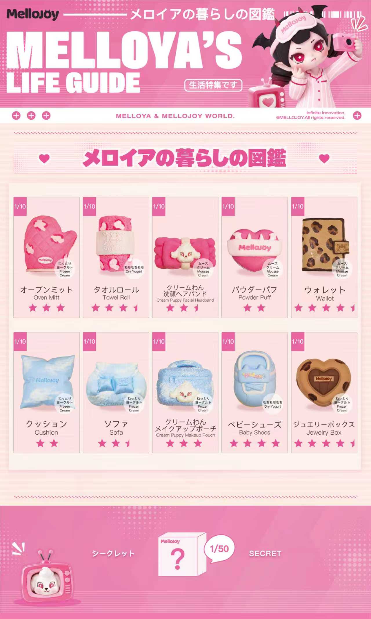 Mellojoy - 【3 PER PERSON!!!】Melloya ' s Life Guide 【Mousse Gream & Frozen Cream & Dry YogurtTexture】【197g】【A037】