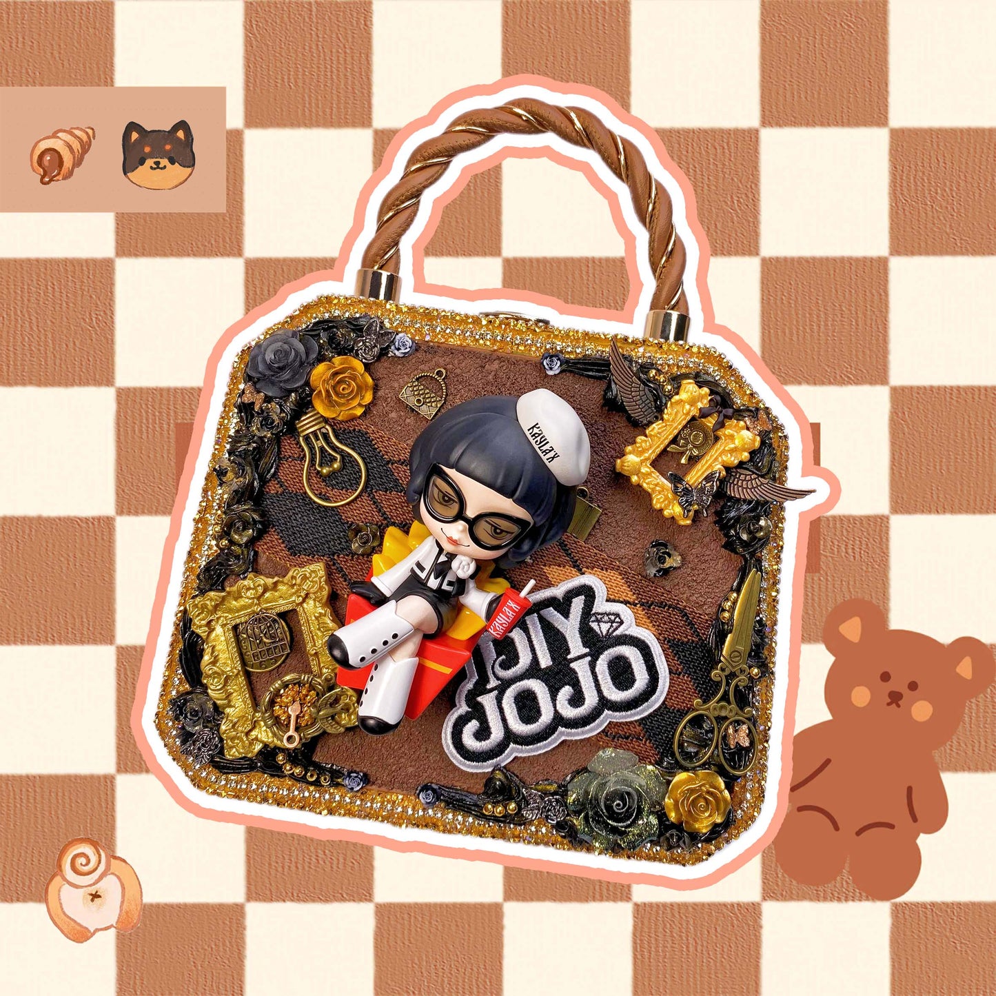 【 NORA 】DIYJOJO- Handmade cream Bags