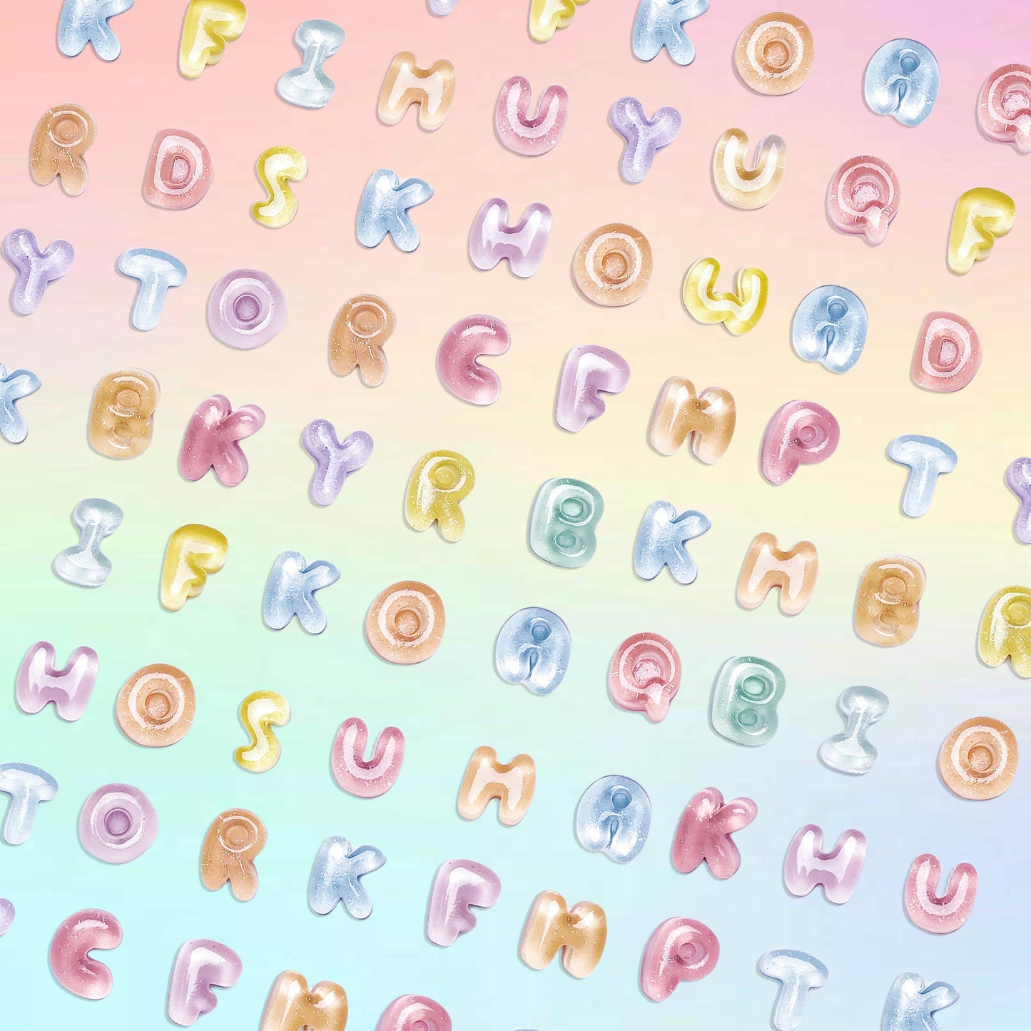 【S201】Chubby letters- Resin DIY